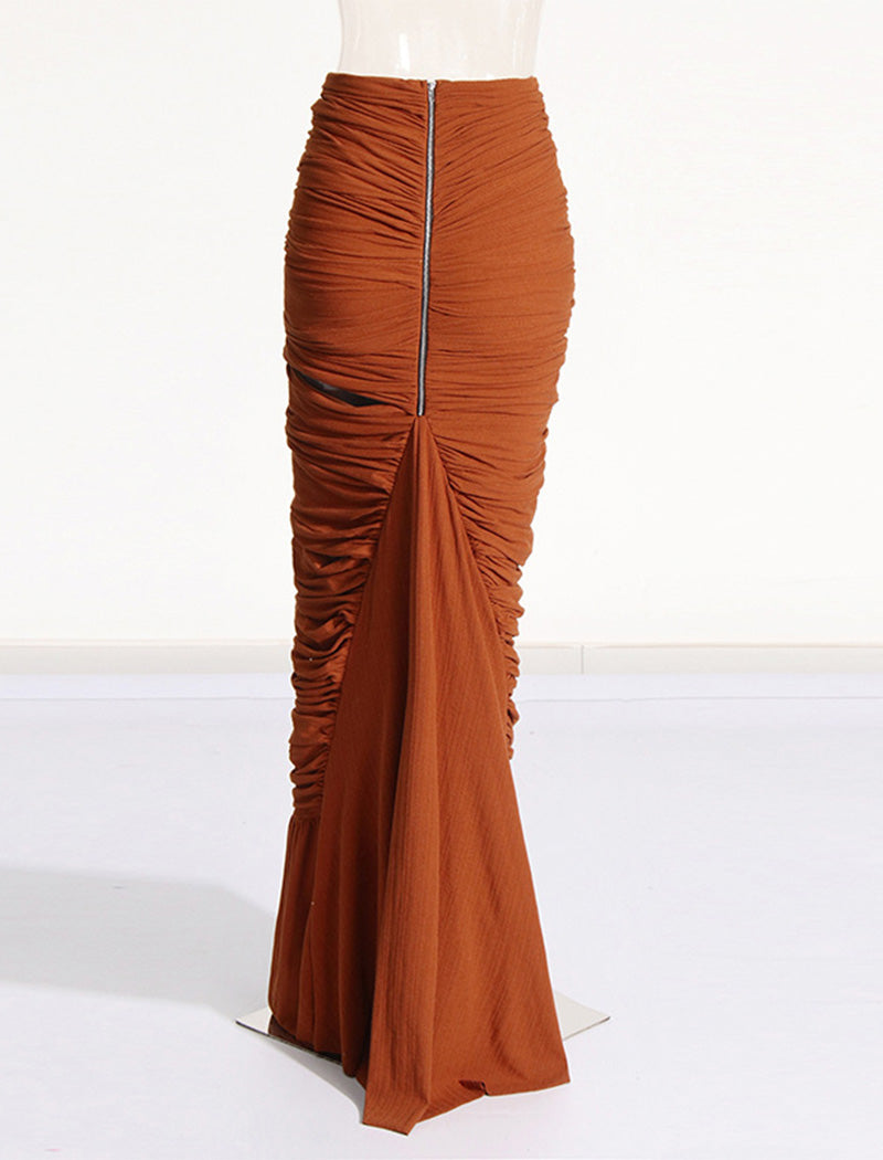 One-Shoulder Braided Maxi Dress