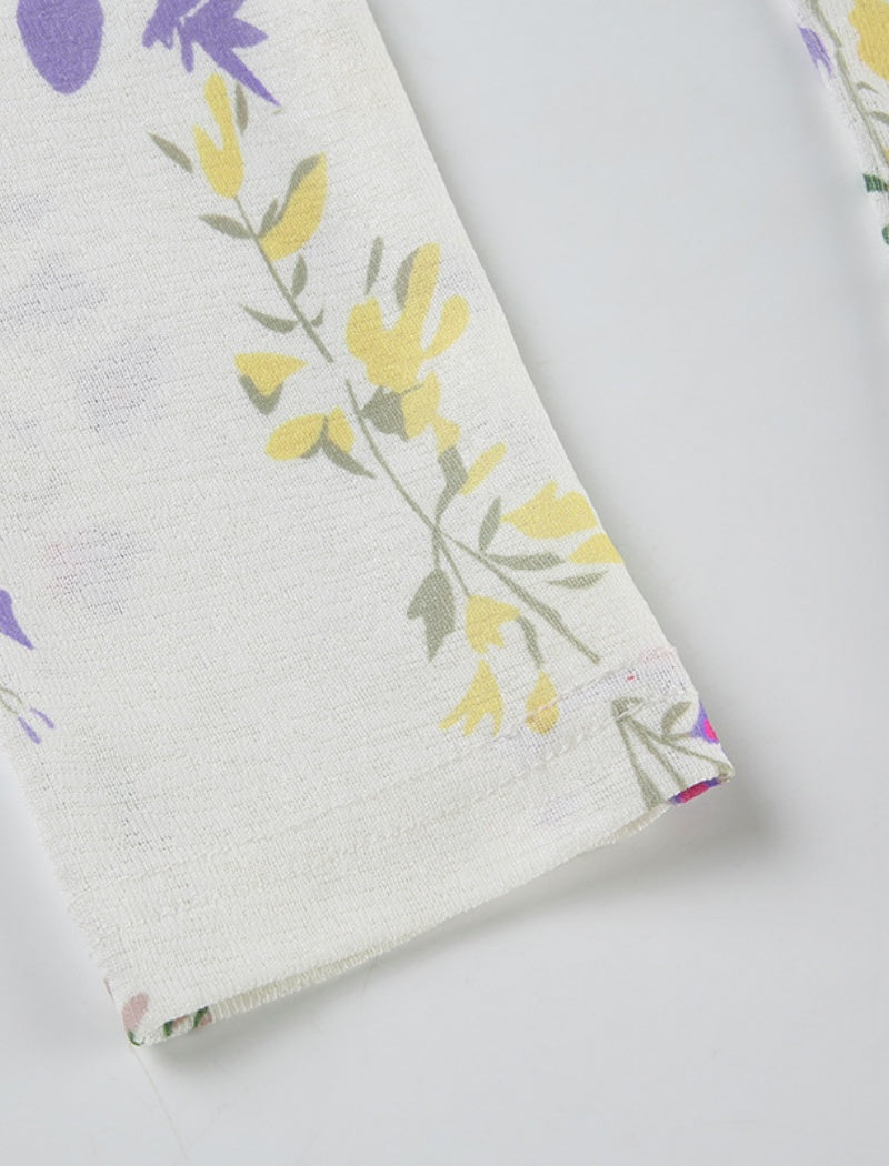 Floral Mesh Long Sleeve Top