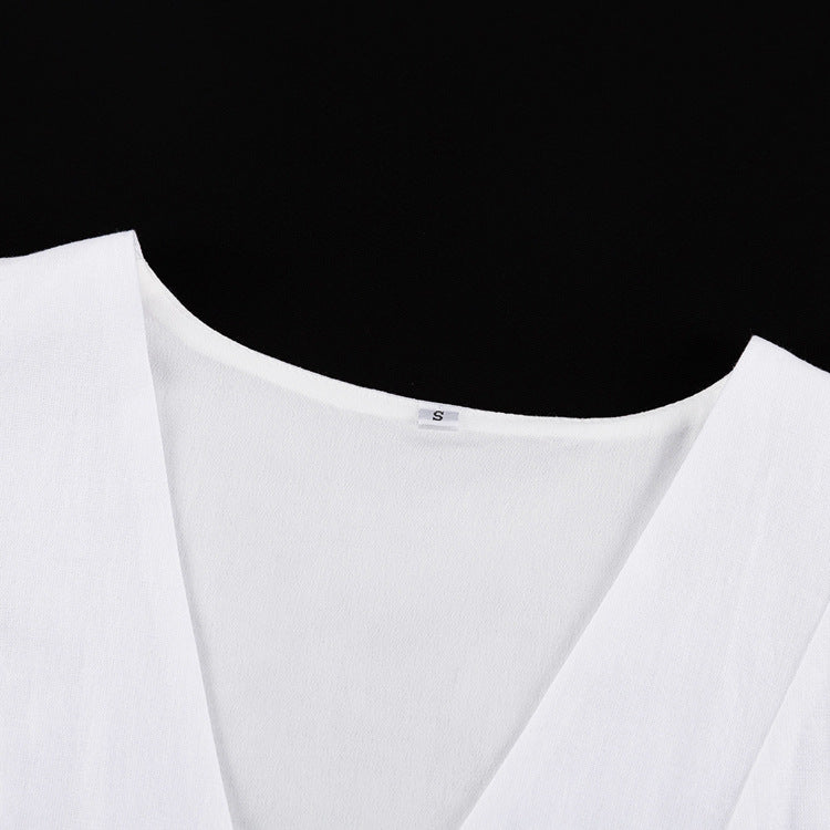 Button-Up Vest and Wide-Leg Pants Set