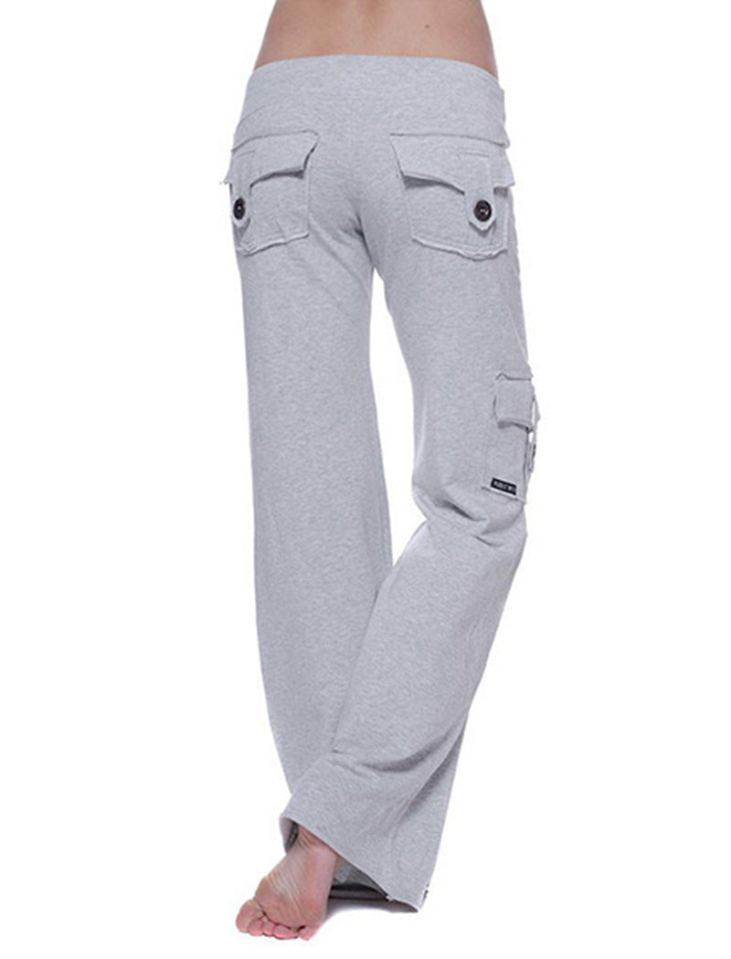 Wide-Leg Cargo Pants with Pocket Detail