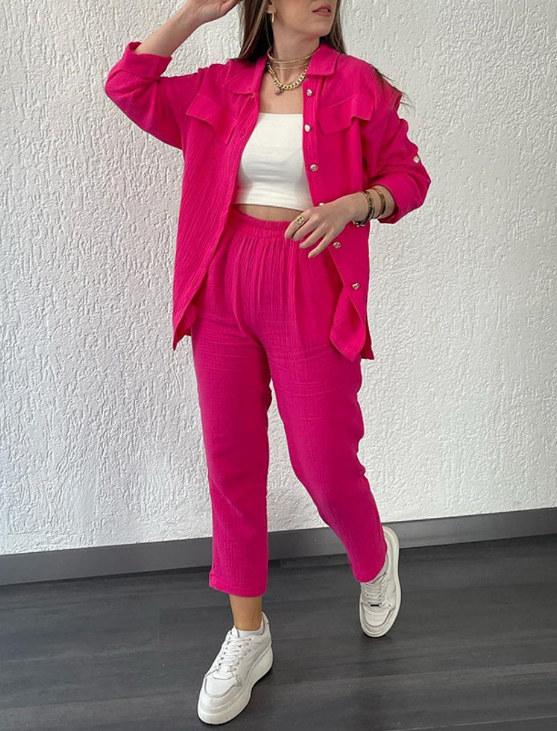 Textured Two-Piece Lounge Set