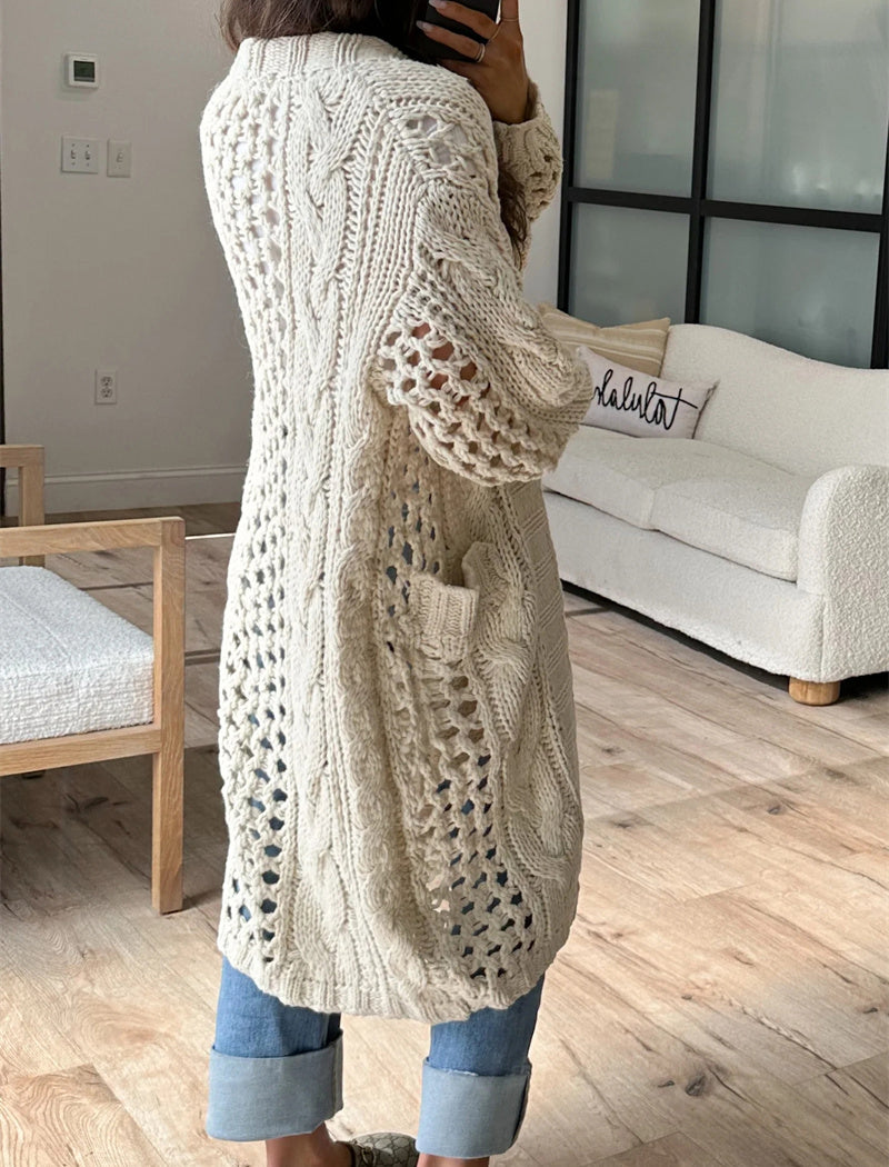 Chunky Knit Longline Cardigan