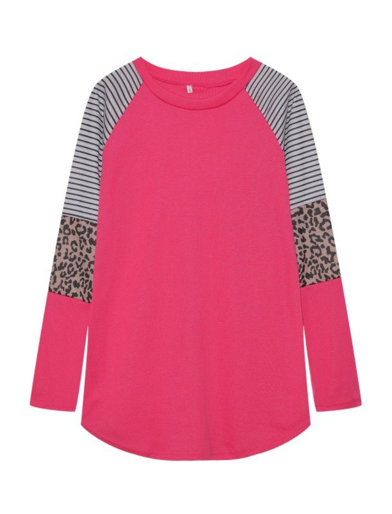 Colorblock Long Sleeve Top