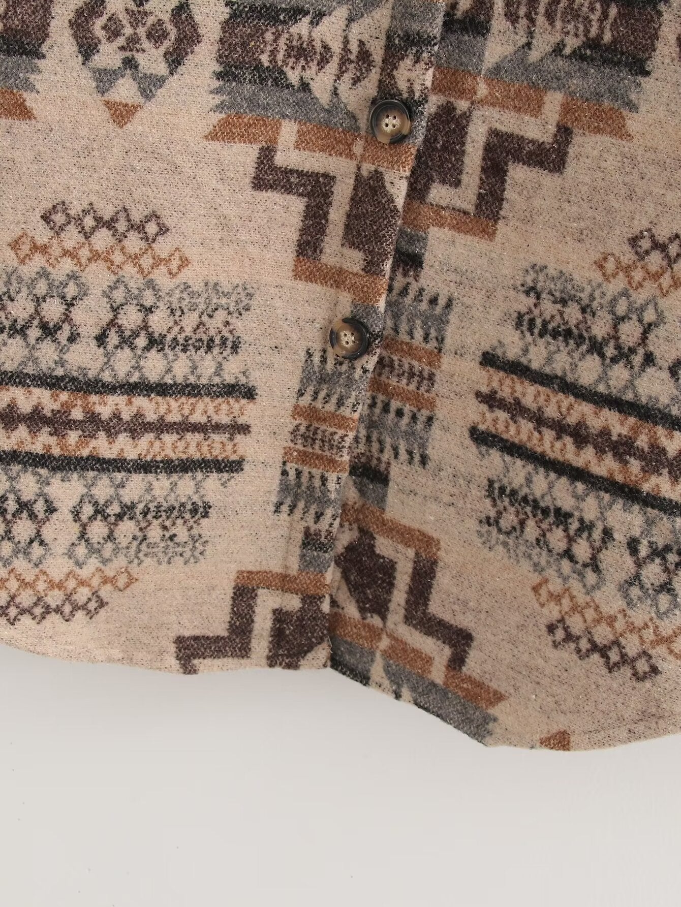 Geometric Print Shacket