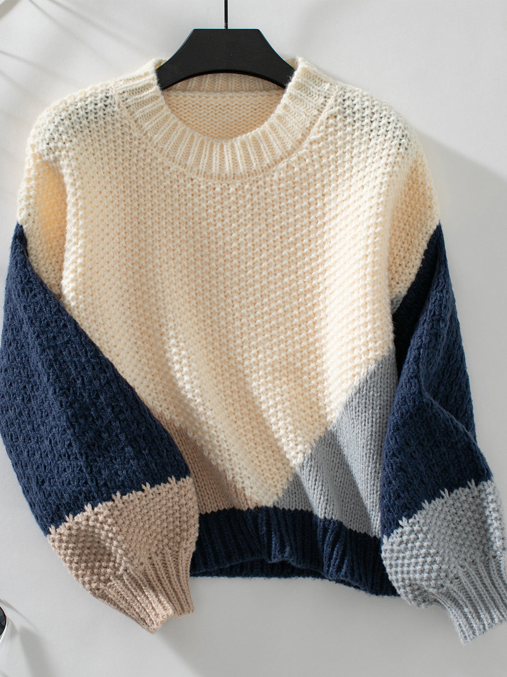 Colorblock Pullover Sweater