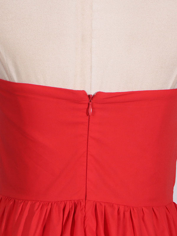 Strapless Floral Maxi Dress