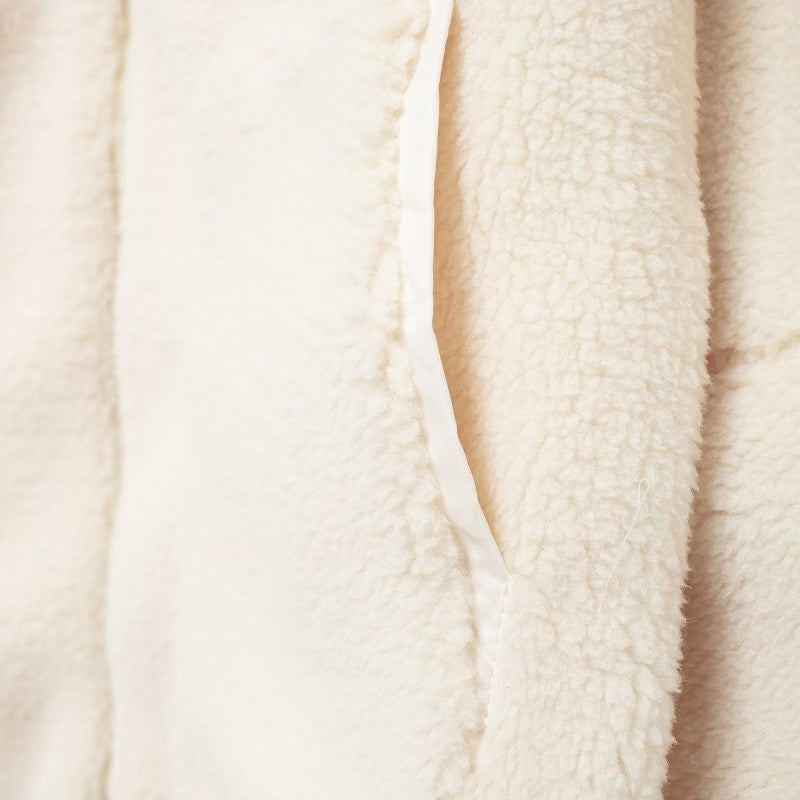 Zip-Up Fleece Jacket with Pockets