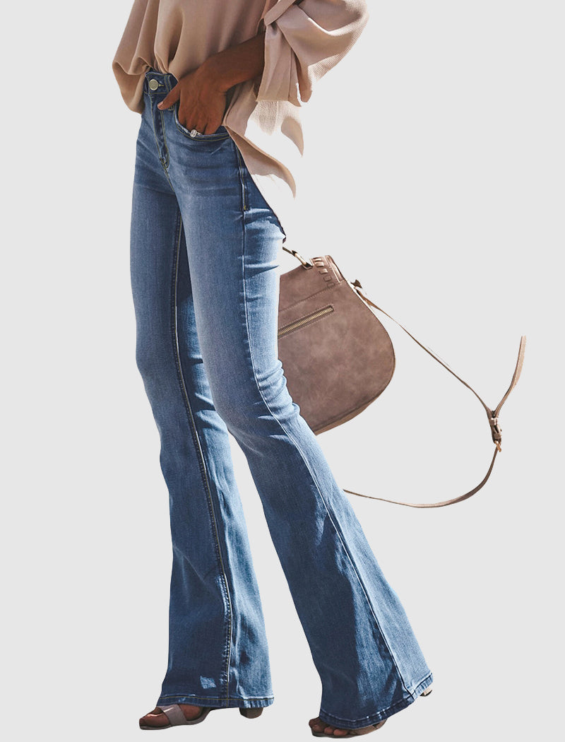 High-Waisted Flare Jeans