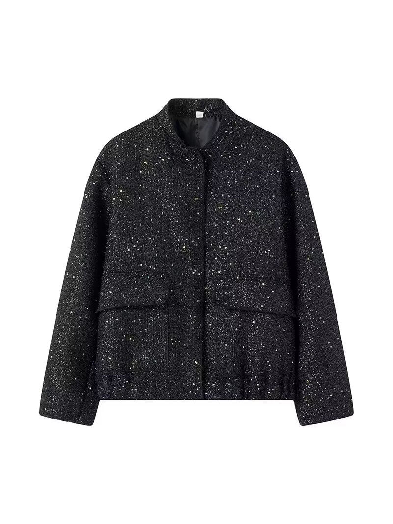 Shimmer Bomber Jacket