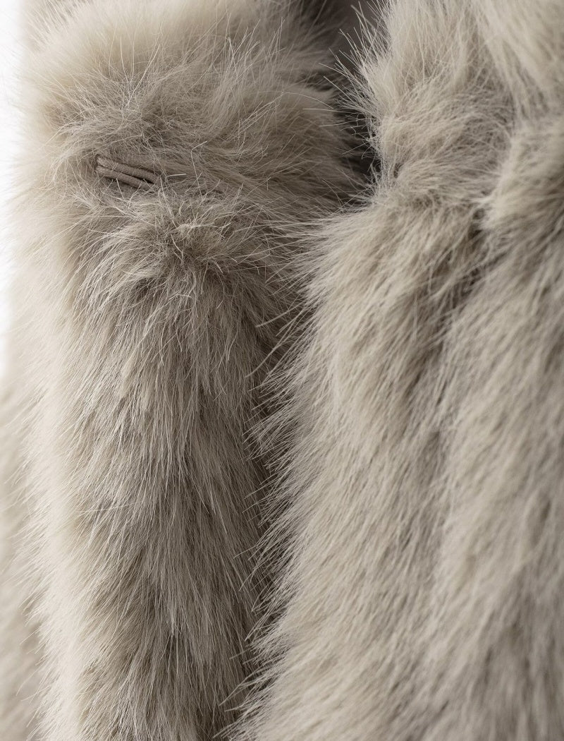 Faux Fur Sleeveless Vest