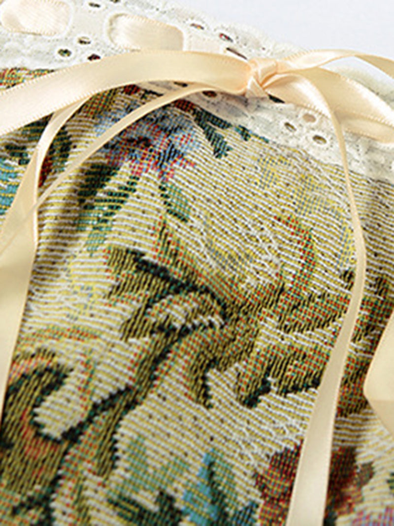 Floral Print Mini Tube Dress