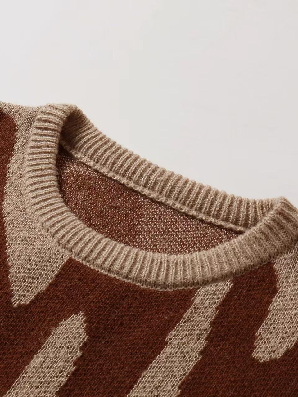 Colorblock Graphic Sweater