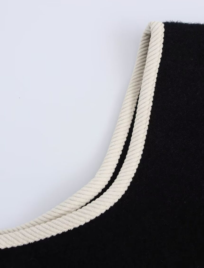 Fleece Button-Up Vest with Pockets