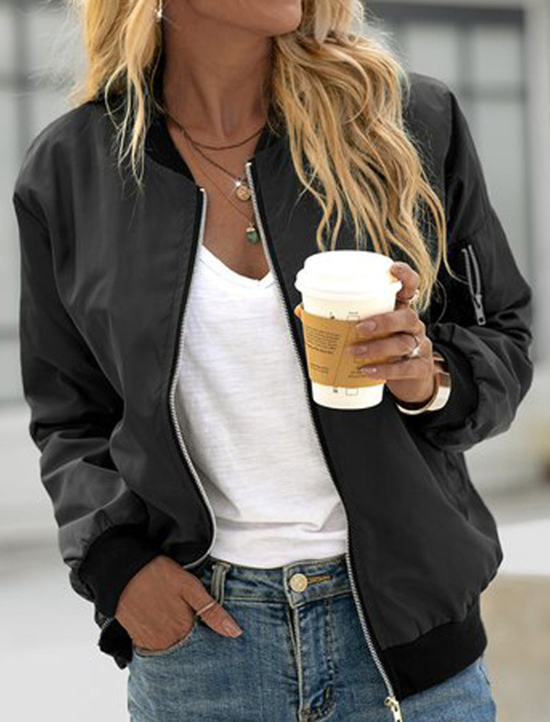 Zip-Up Bomber Jacket