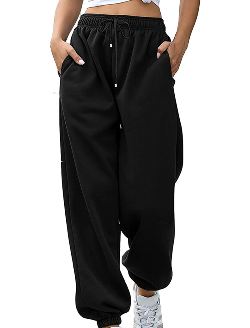 Elastic Waist Loose Fit Jogger Pants