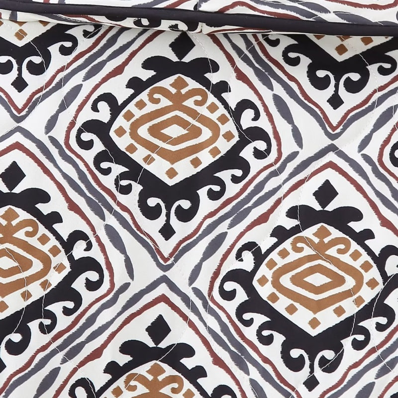 Patterned Open-Front Knit Jacket