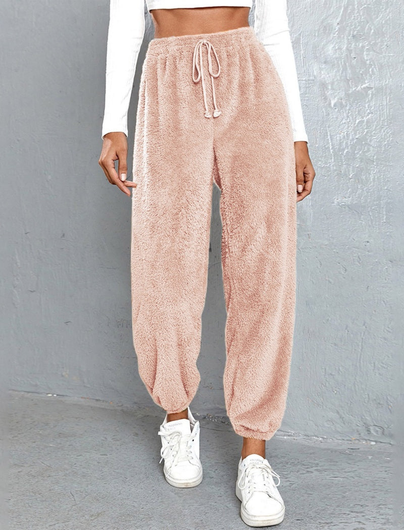 Loose Fit Fuzzy Lounge Pants