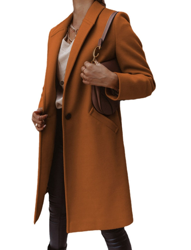 Tailored Longline Button-Up Coat