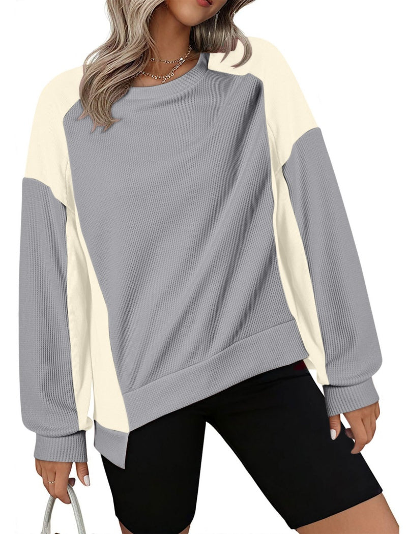 Colorblock Long-Sleeve Pullover