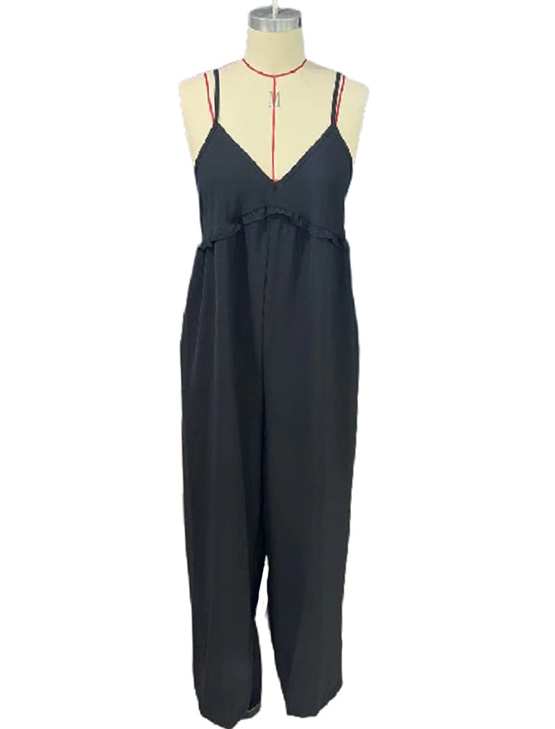 Sleeveless Wide-Leg Jumpsuit