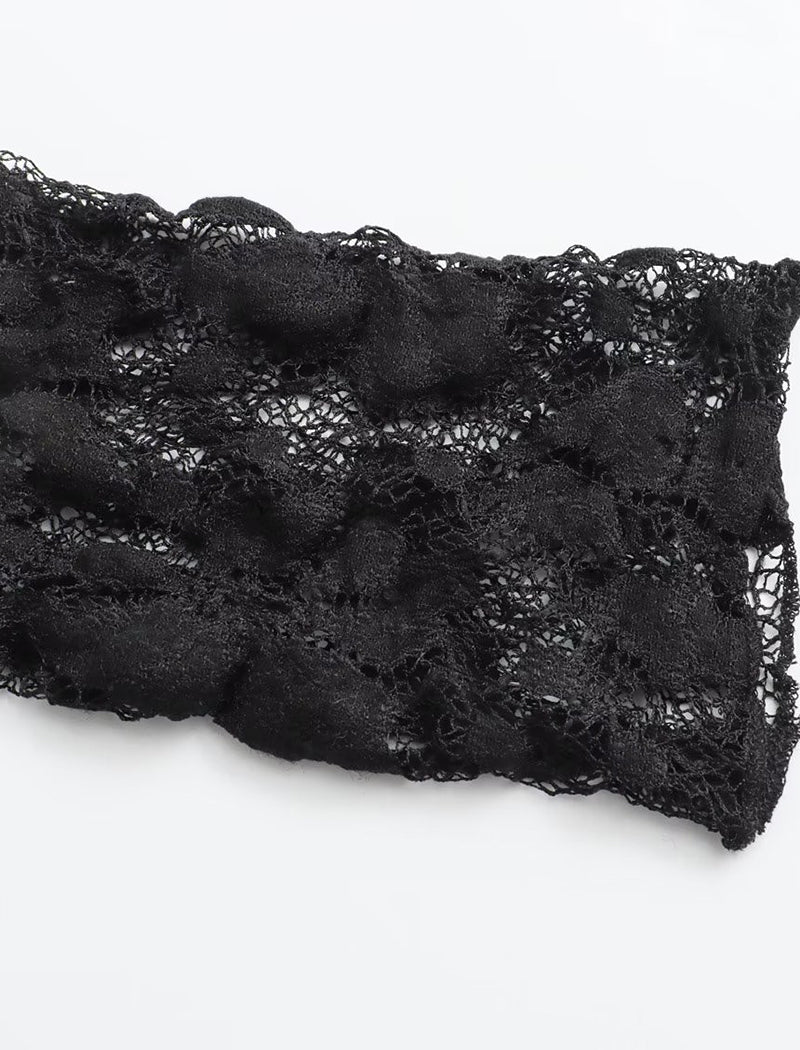 Floral Lace Bodysuit with Long Sleeves