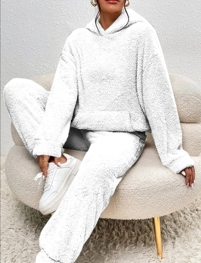 Hooded Long Sleeve Casual Pants Loungewear Set