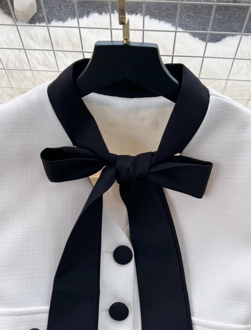 Cropped Jacket and Pleated Skort Set