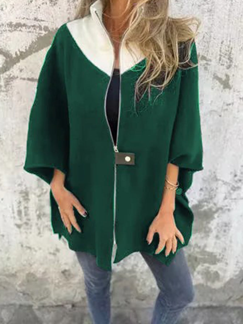 Oversized Zip-Front Jacket