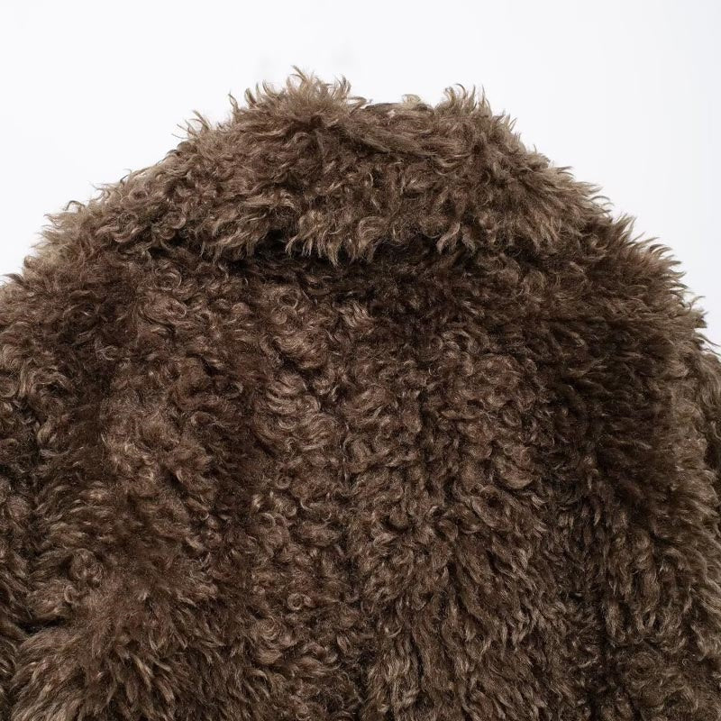 Faux Fur Coat with Relaxed Silhouette