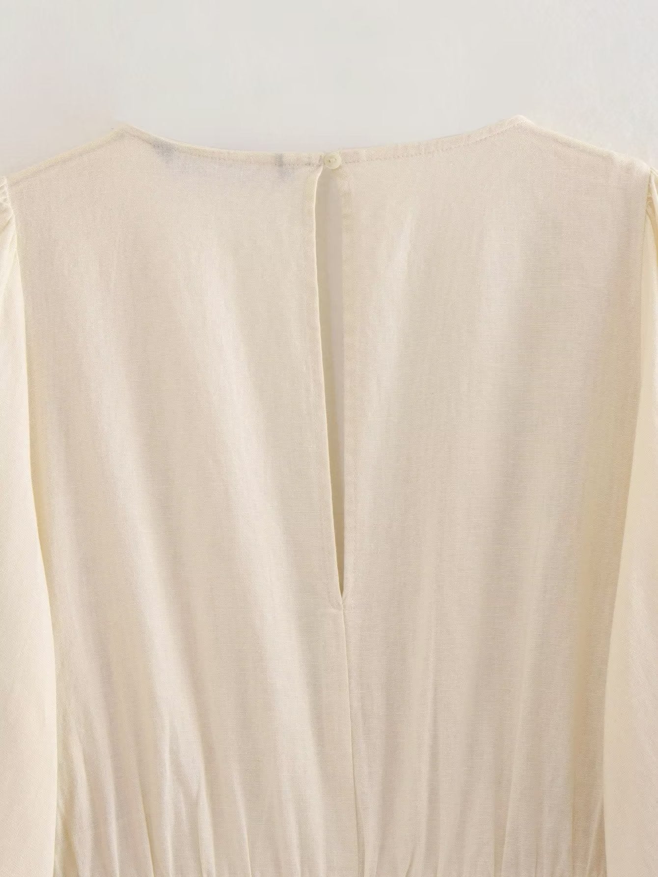 V-Neck Crochet Detail Romper