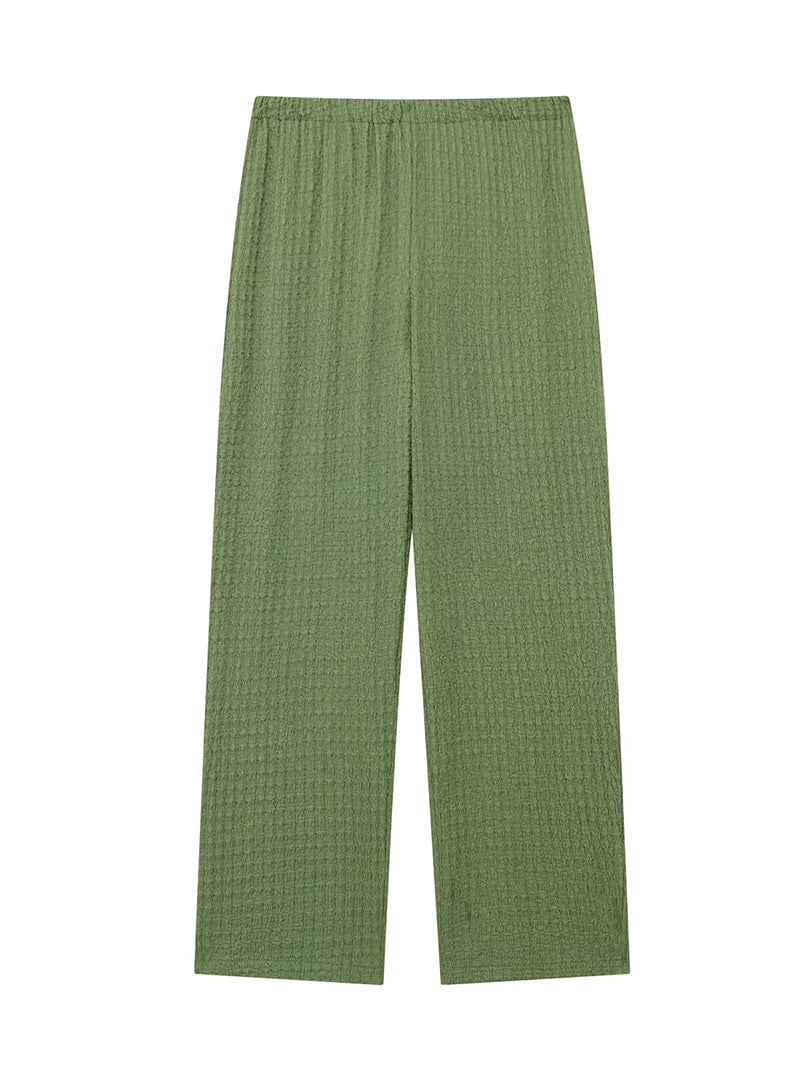 Ribbed Wide Leg Pants