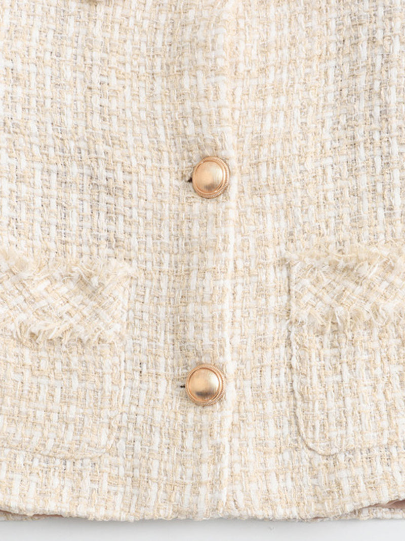 Cropped Button-Up Vest
