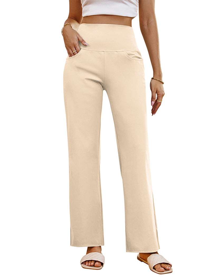 Wide-Leg Lounge Pants with High Waist