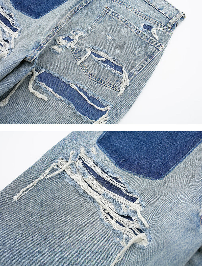 High-Waist Straight Leg Jeans