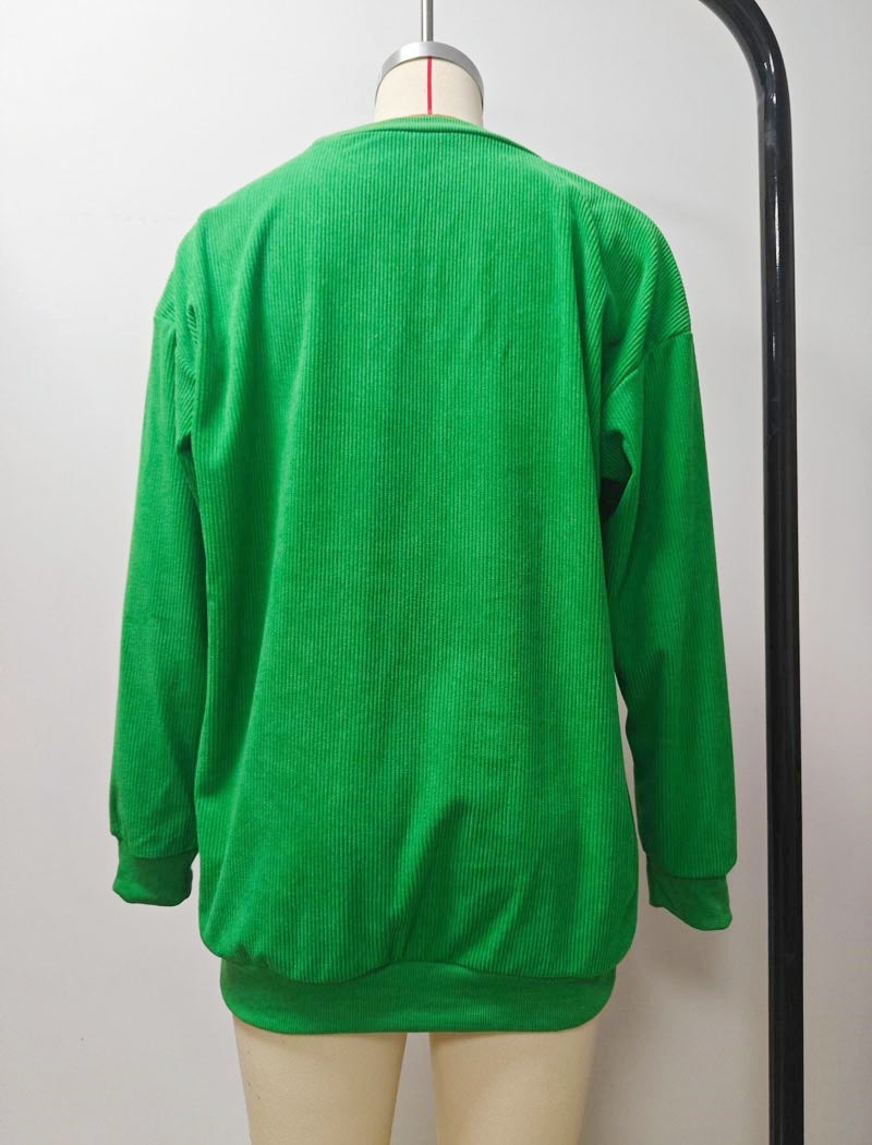 Oversized "Howdy" Graphic Sweater