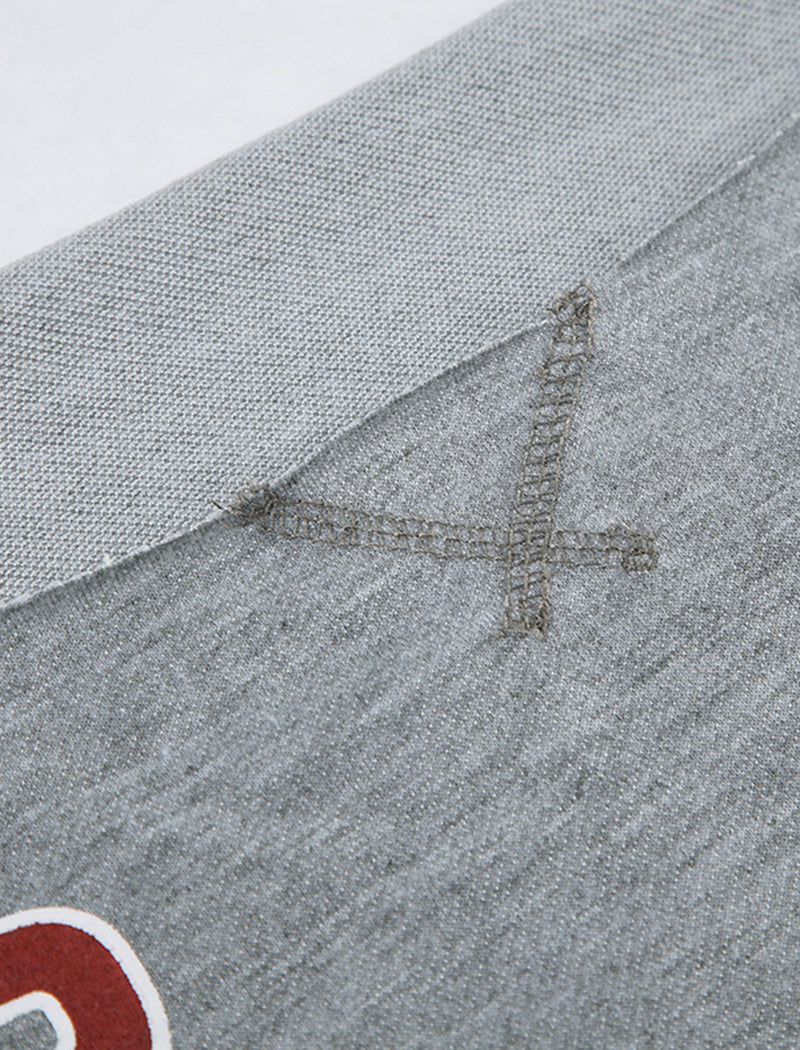 Off-Shoulder Graphic Print Top