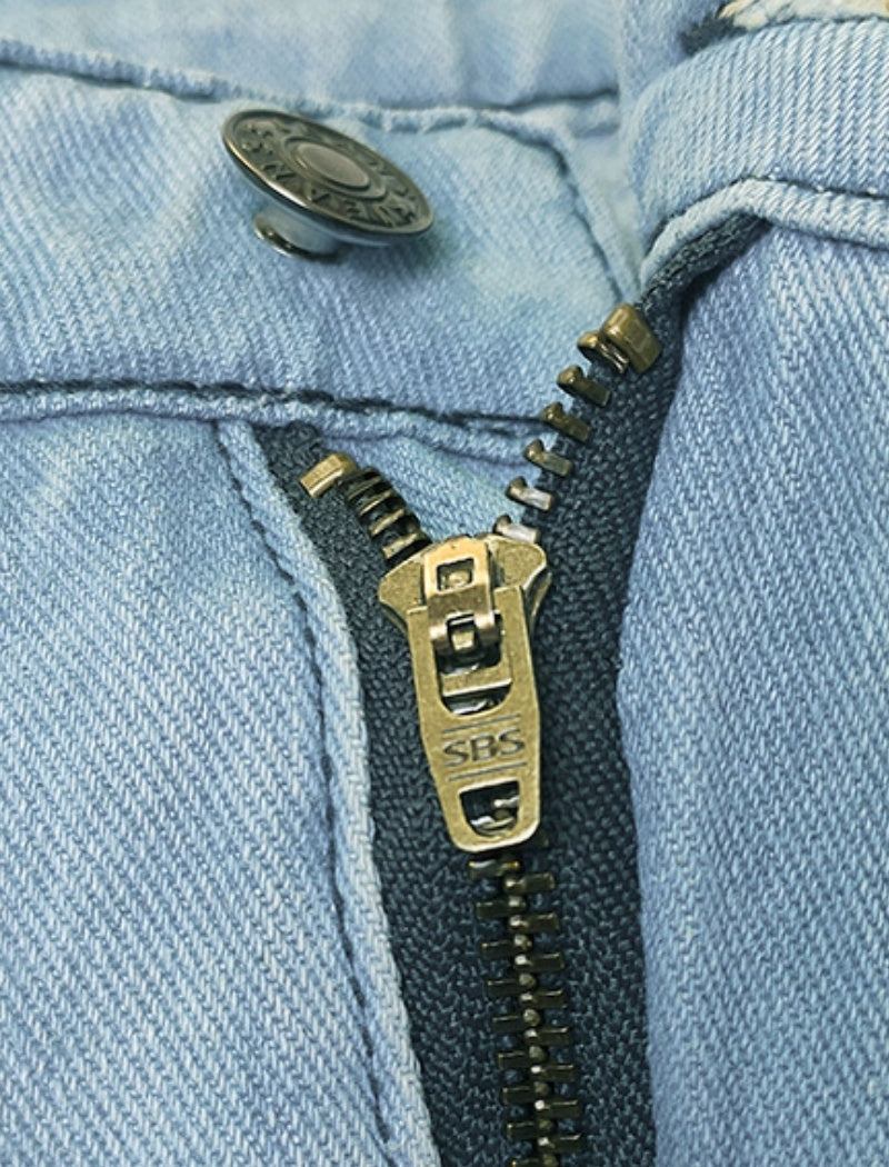 Floral Embellished Distressed Jeans