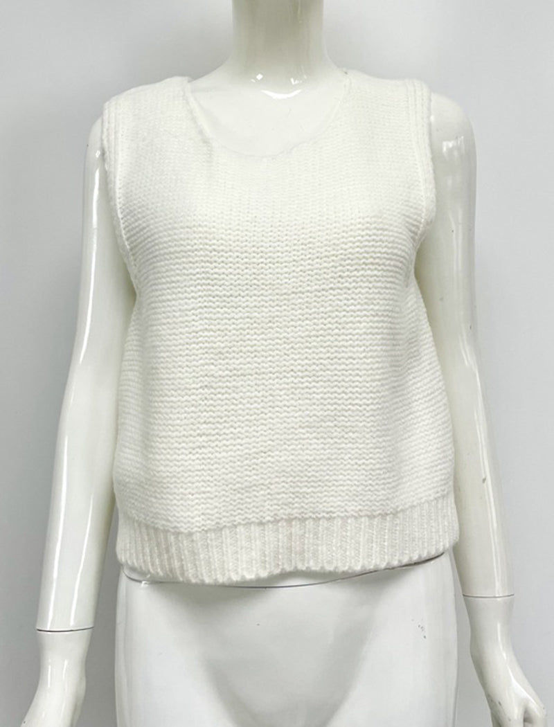 Bow-Back Knit Vest