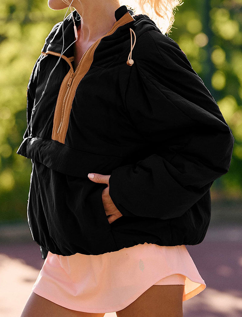 Quarter-Zip Windbreaker Pullover