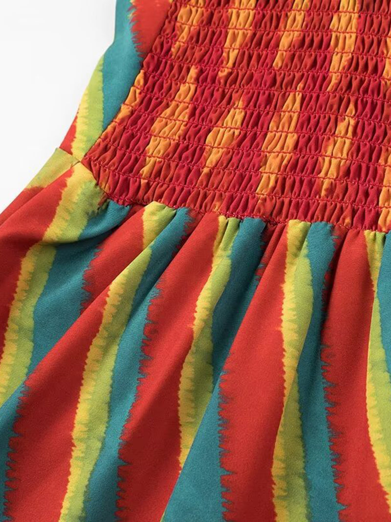 Geometric Print Maxi Cami Dress