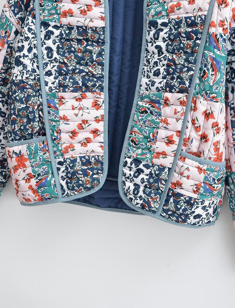 Patchwork Cropped Jacket