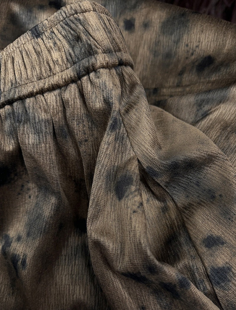 Vintage Print Midi Skirt