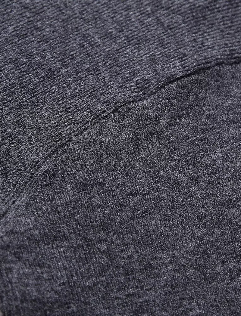 Knit Sweater with Diamond Collar