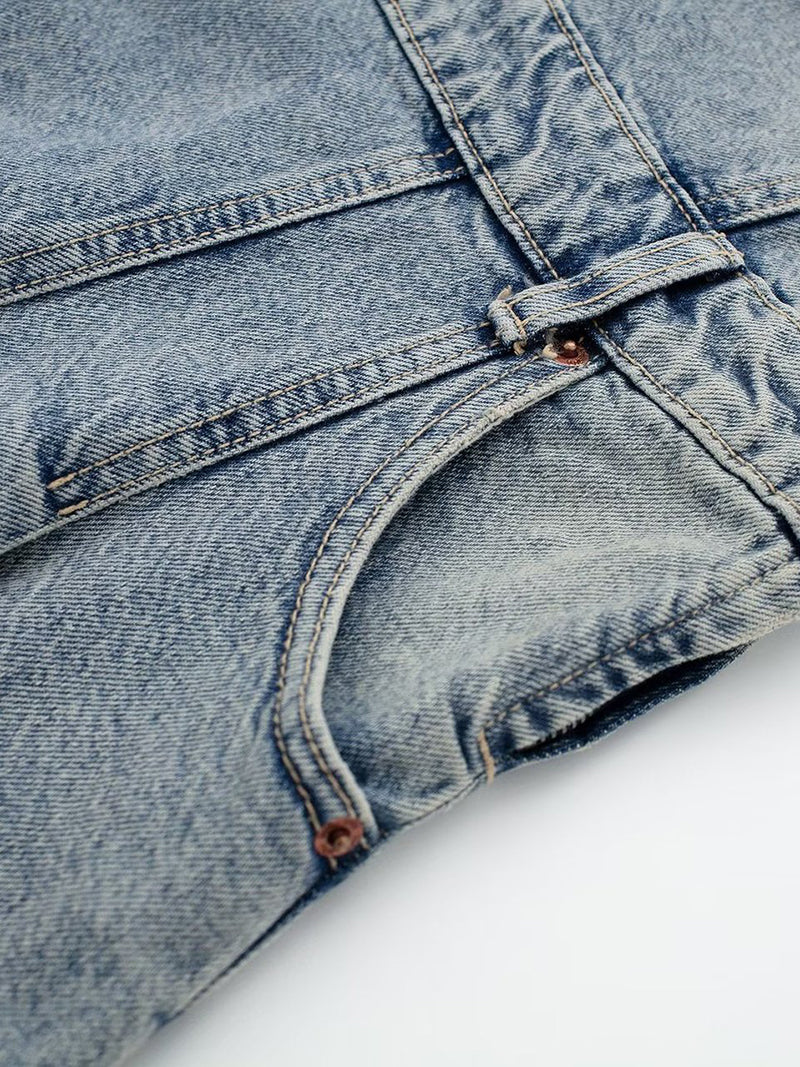 Strapless Denim Mini Dress