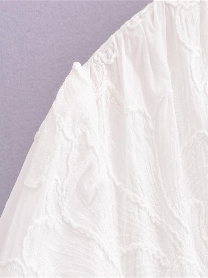 Floral Puff Sleeve Smocked Mini Dress