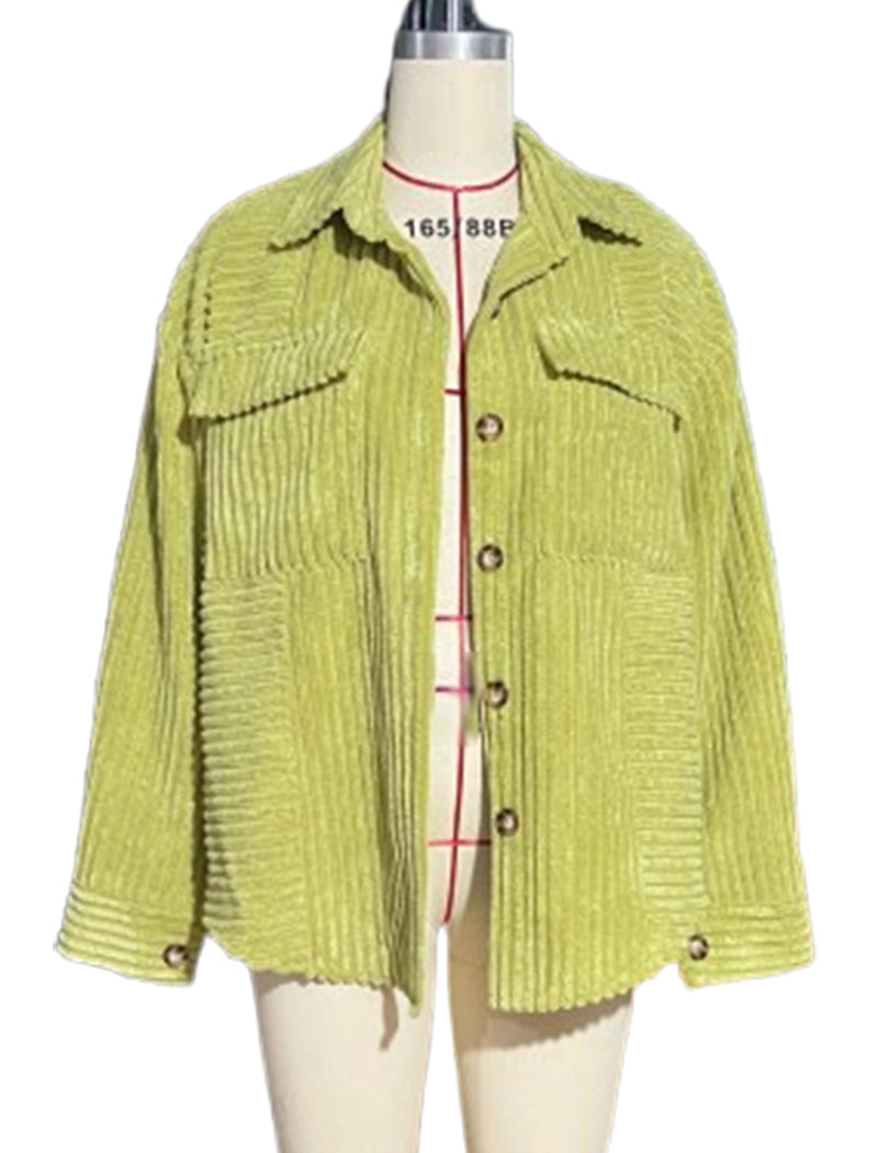 Corduroy Button-Up Shirt