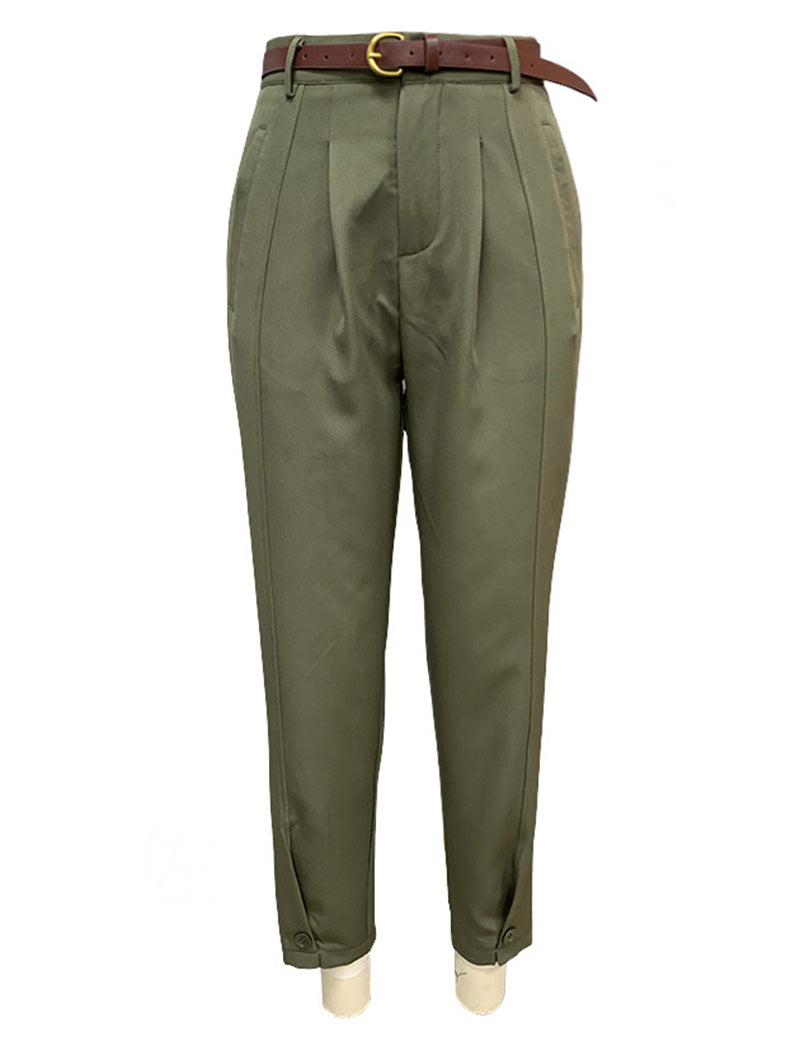 High-Waist Cropped Pants