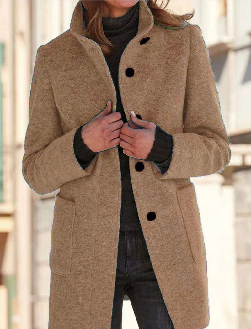 Tailored Button-Up Coat