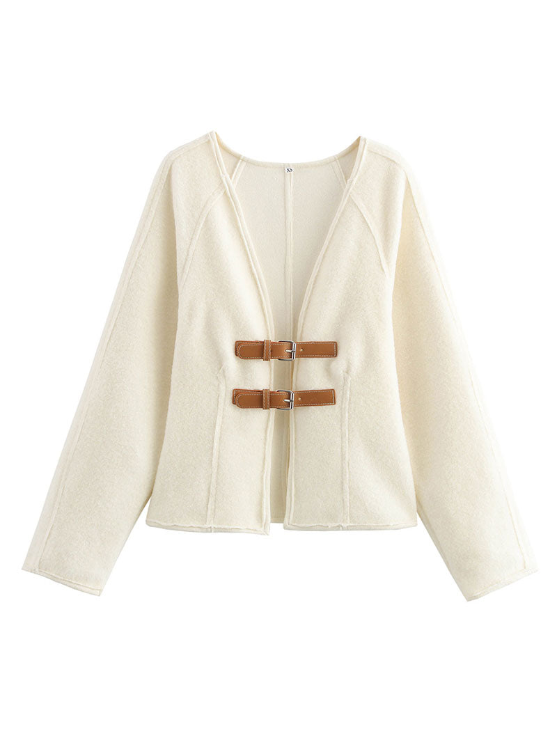 Double Strap Open Front Jacket