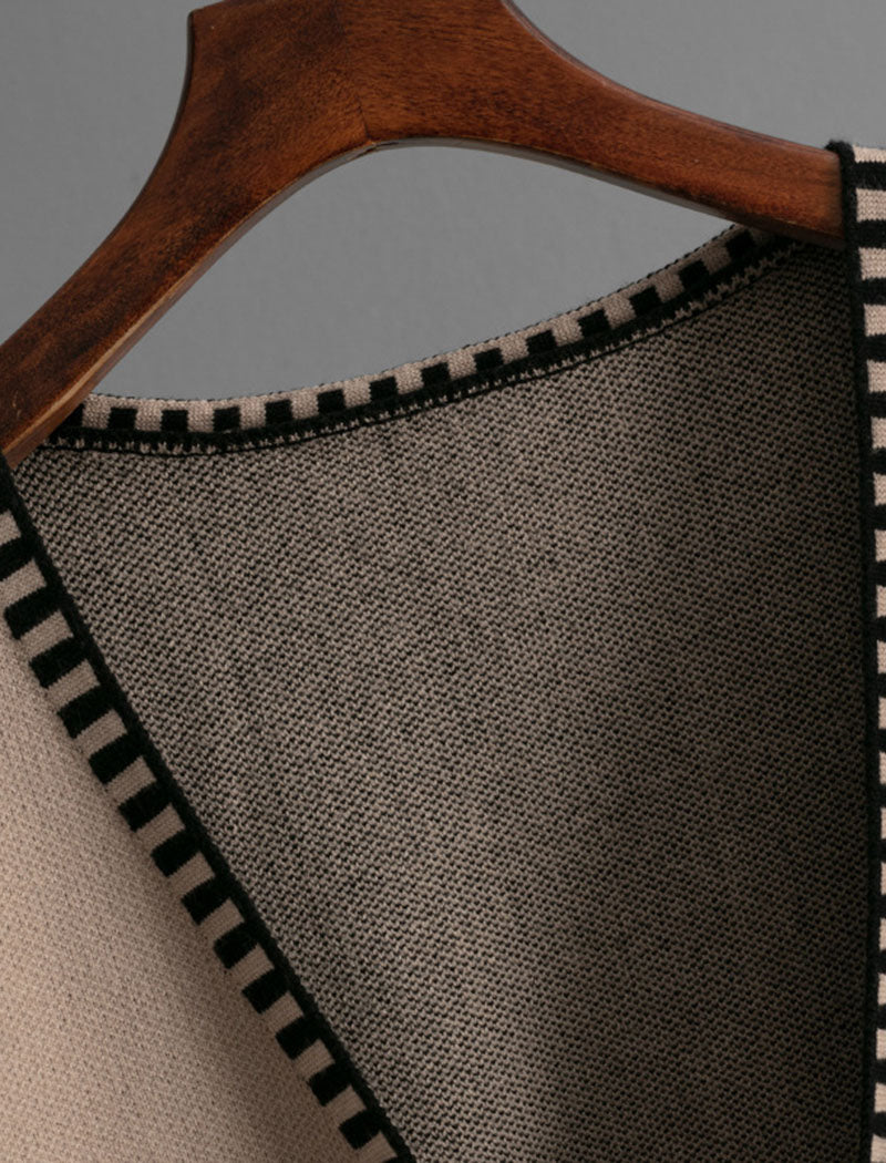 Tie Detail Open Front Cardigan